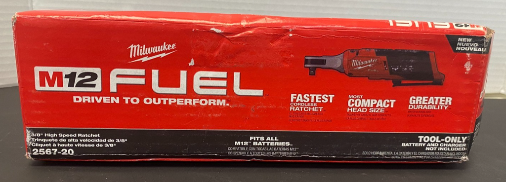 MILWAUKEE 3/8" HIGH SPEED RATCHET 2567-20 *OPEN BOX, NEW, SEE PICS*