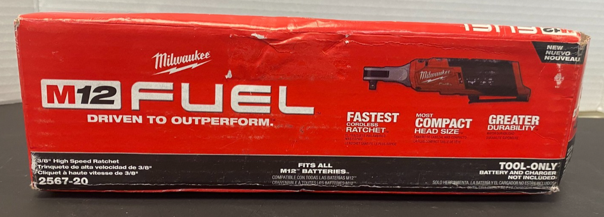 MILWAUKEE 3/8" HIGH SPEED RATCHET 2567-20 *OPEN BOX, NEW, SEE PICS*