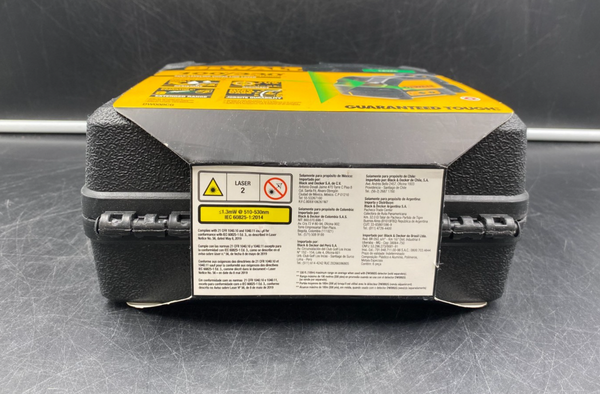 DeWalt DW088CG 100'/330' Self-Leveling Cross Line Level Laser Green - NEW