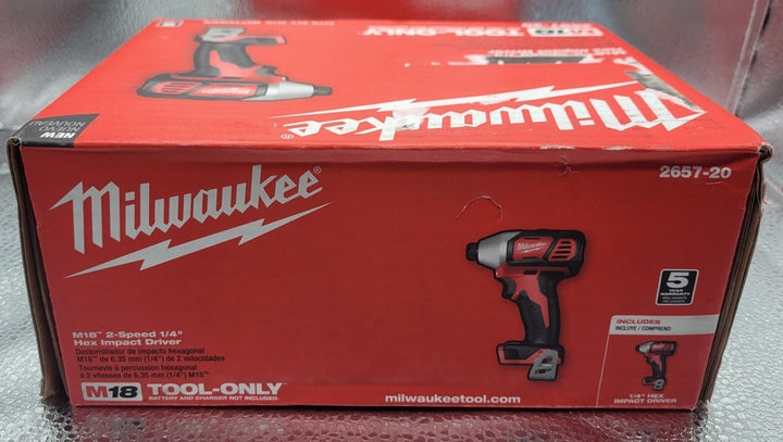 MILWAUKEE M18 2 Speed Hex Impact Driver 2657-20 *BRAND NEW*