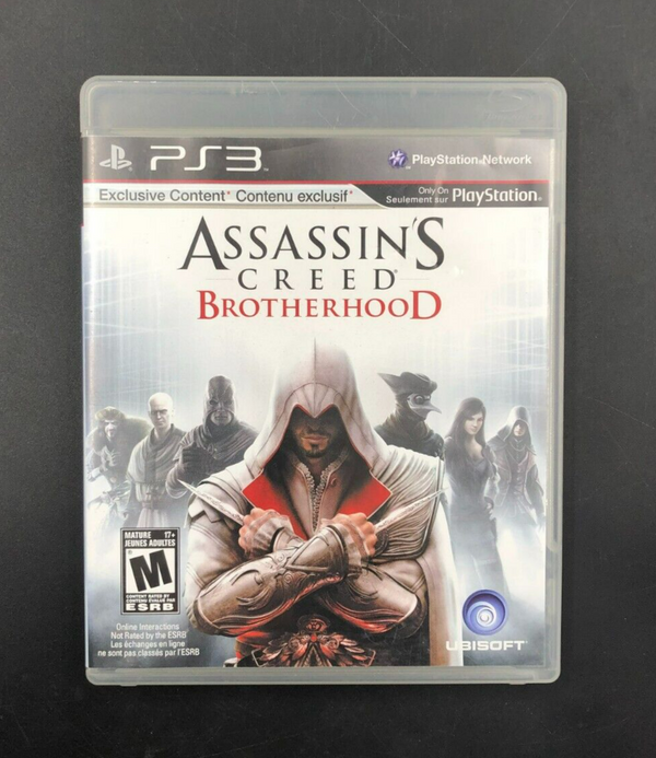 Assassin's Creed: Brotherhood (PlayStation 3, PS3) w/ EN/FR Manuals