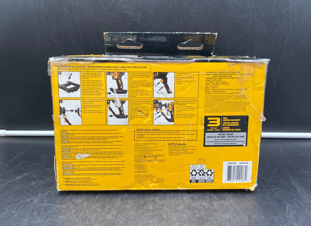 DeWalt DWAPXCIR Impact Connect Pex Crimp Ring Attachment - NEW OPEN BOX