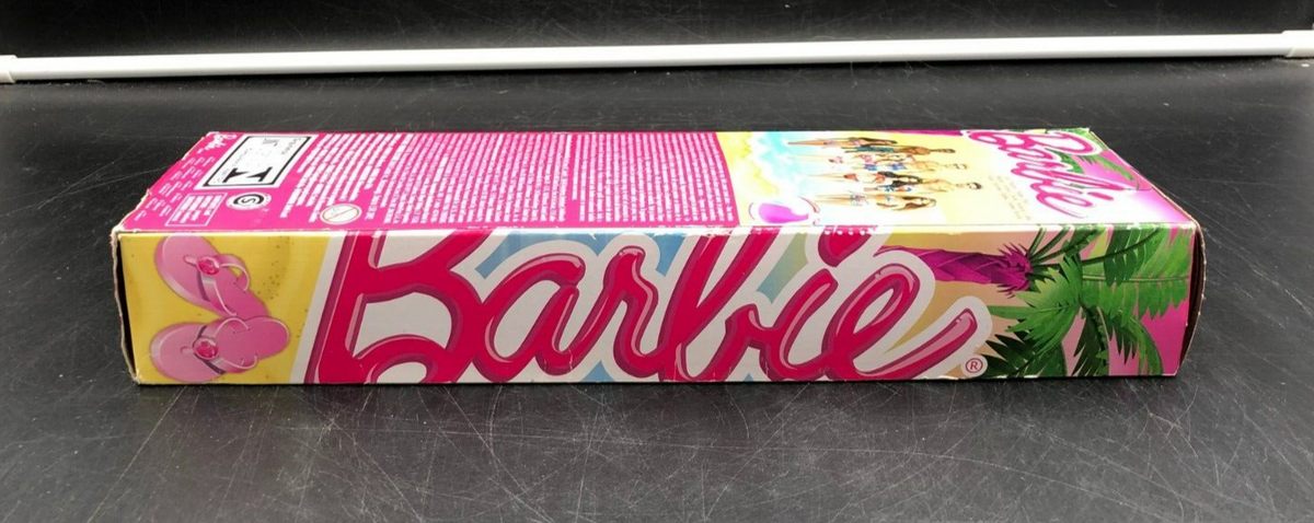 2013 Mattel: Barbie - Beach Blonde Ken Doll with Surfboard Swim Trunks - NEW