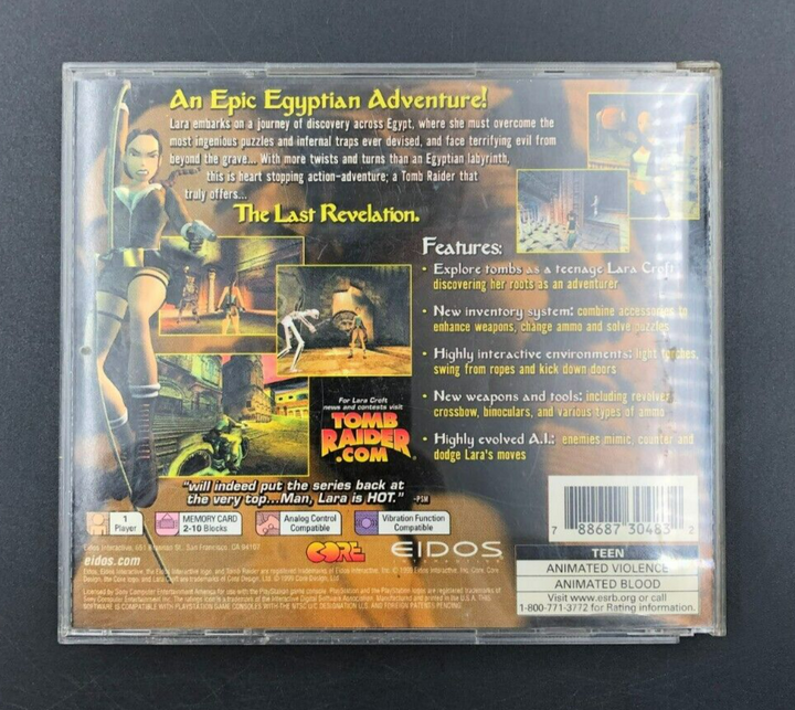 Tomb Raider: The Last Revelation Sony Playstation 1