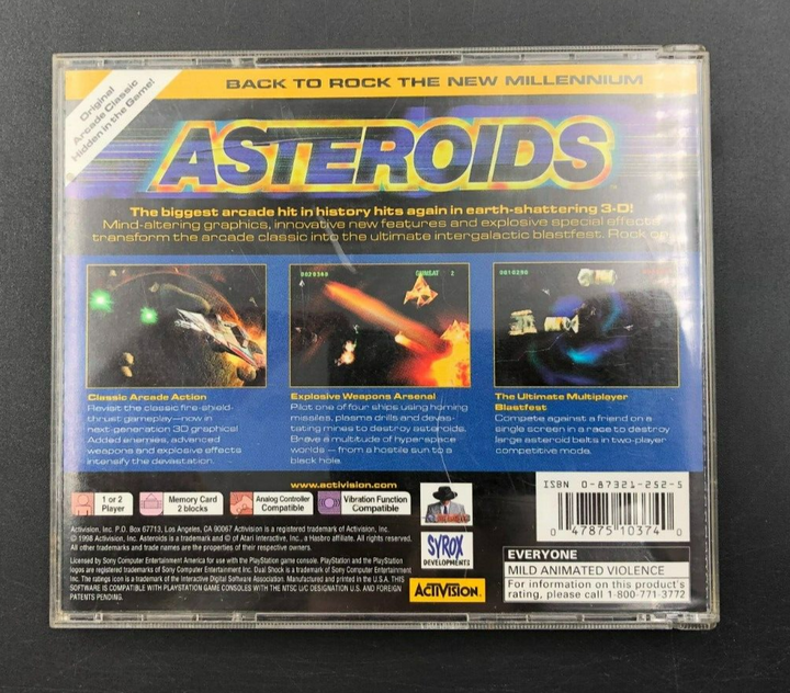 Asteroids Sony Playstation 1 (No Cover)