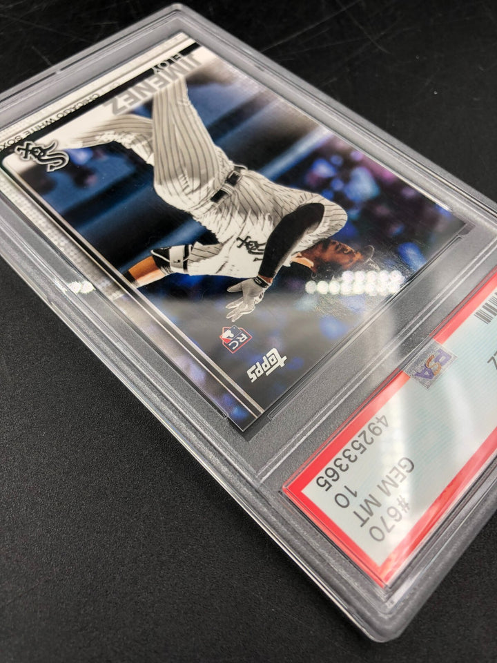 2019 Topps Series 2 No. 670 Eloy Jimenez RC Rookie Card PSA 10 GEM MINT