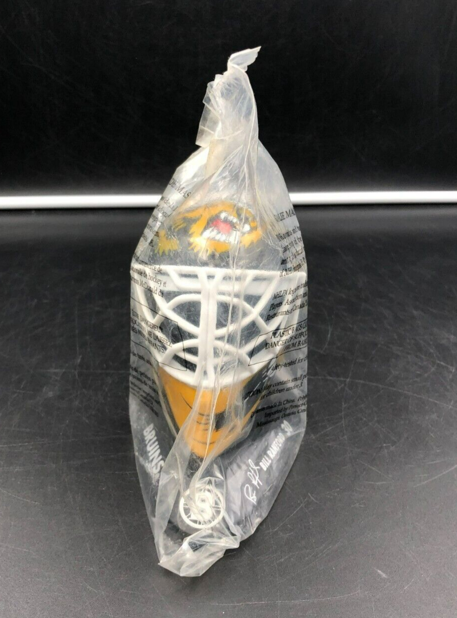 1996 McDonalds NHL Bruins Bill Ranford Autographed Goalie Mask - NEW