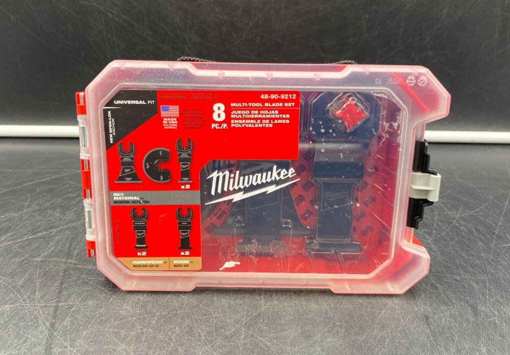 Milwaukee 48-90-9212 8pc Multi-Tool Blade Set Universal Fit Open-Lok Anchor -NEW