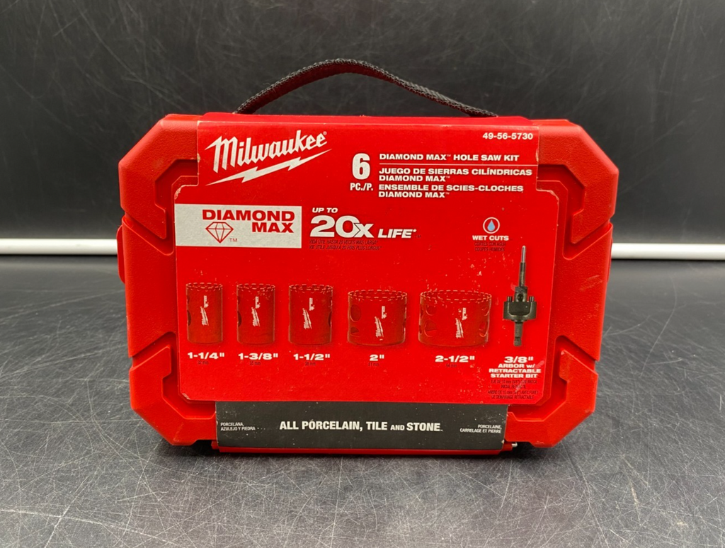 Milwaukee 49-56-5730 6pc Diamond Max Hole Saw Kit - NEW