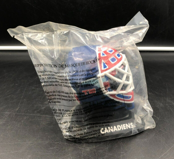 1996 McDonalds NHL Canadiens Jocelyn Thibault Autographed Goalie Mask - NEW