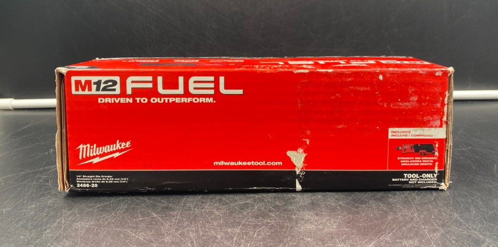 Milwaukee 2486-20 M12 Fuel 1/4" Straight Die Grinder (Tool-Only) - NEW