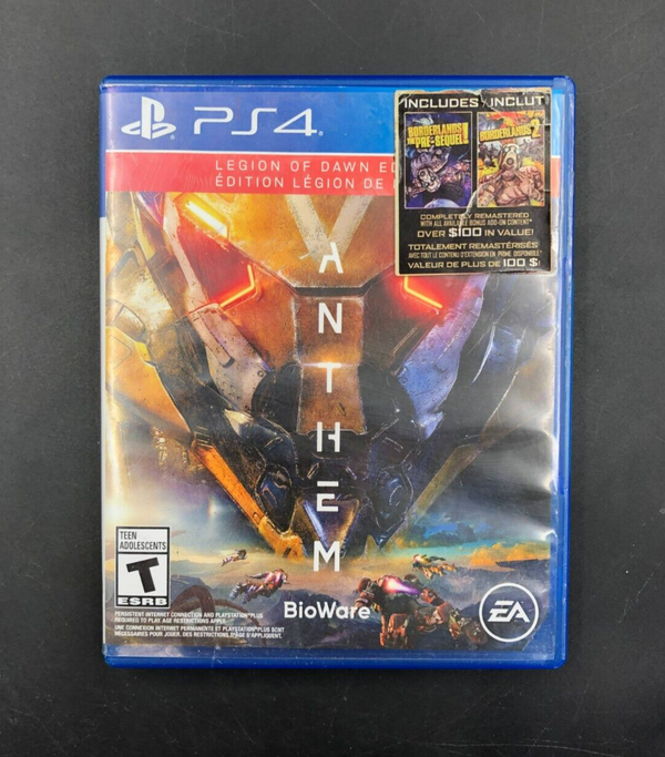 Anthem - Legion of Dawn Edition (Sony PlayStation 4, PS4) in Case w/ Inserts
