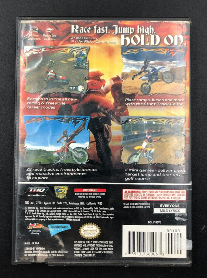 MX Superfly Featuring Ricky Carmichael Nintendo GameCube