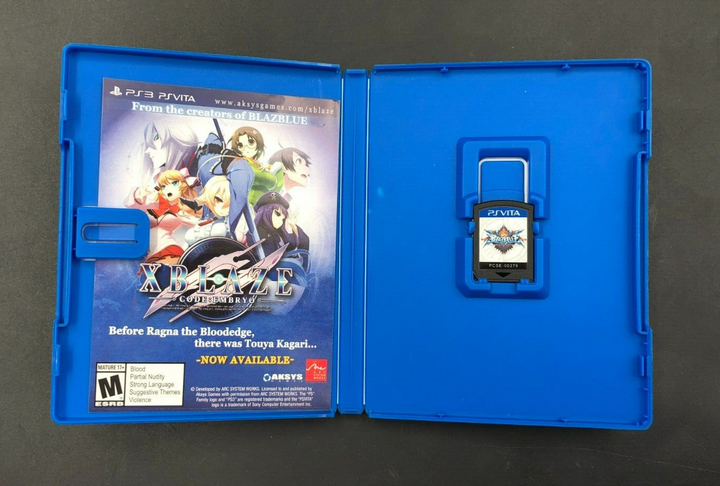 BlazBlue" Chrono Phantasma (Sony PlayStation Vita, PSVITA) in Case w/ Insert
