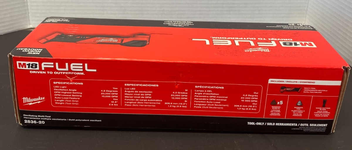 MILWAUKEE M18 OSCILATTING MULTI-TOOL 2836-20 *NEW, SEALED*