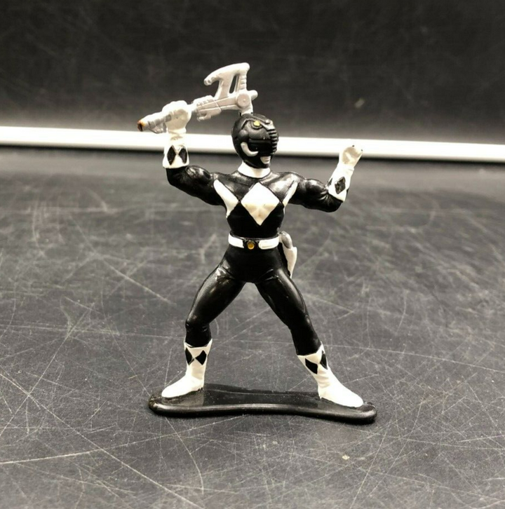1993 Bandai Mighty Morphin Power Rangers - 3" Black Ranger Mini Figure