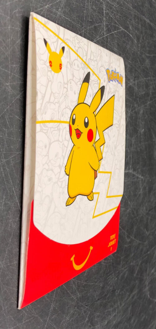 2021 POKEMON 25th Anniversary McDonald’s Happy Meal Booster Pack Toy 1 *NEW*