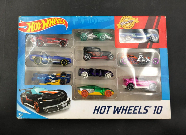 2019 Hot Wheels 10 Die-Cast Car Pack 1:64 Scale (54886) - NEW