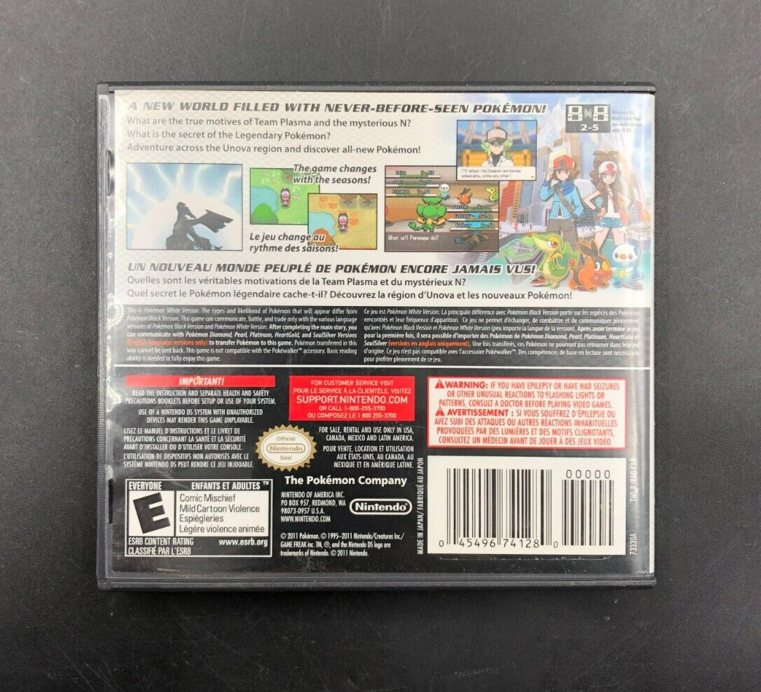 Pokemon: White Version (Nintendo DS) In Case - No Manual
