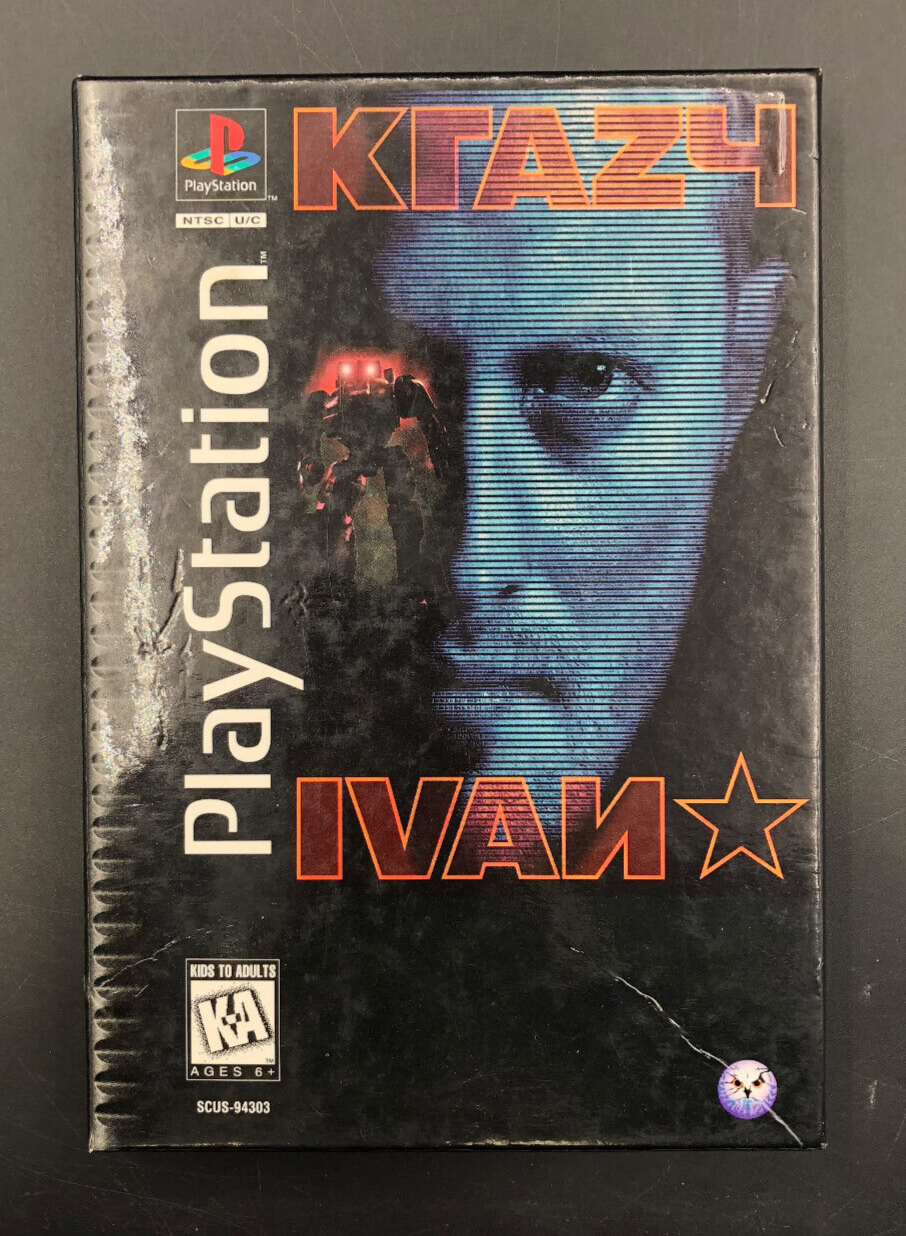 Krazy Ivan (PlayStation 1, PS1) Long Box w/ Manual
