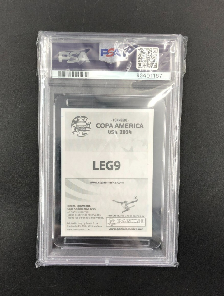 2024 Panini COPA America Legends Italy Ronaldinho No. LEG9 PSA 7 NM