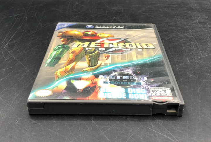 Metroid Prime + Echoes (Nintendo GameCube, GC) Complete + Bonus Disc