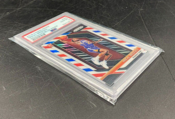 2018-19 Panini Red/White/Blue Prizm Mikal Bridges RC Rookie Card PSA 10 GEM MINT
