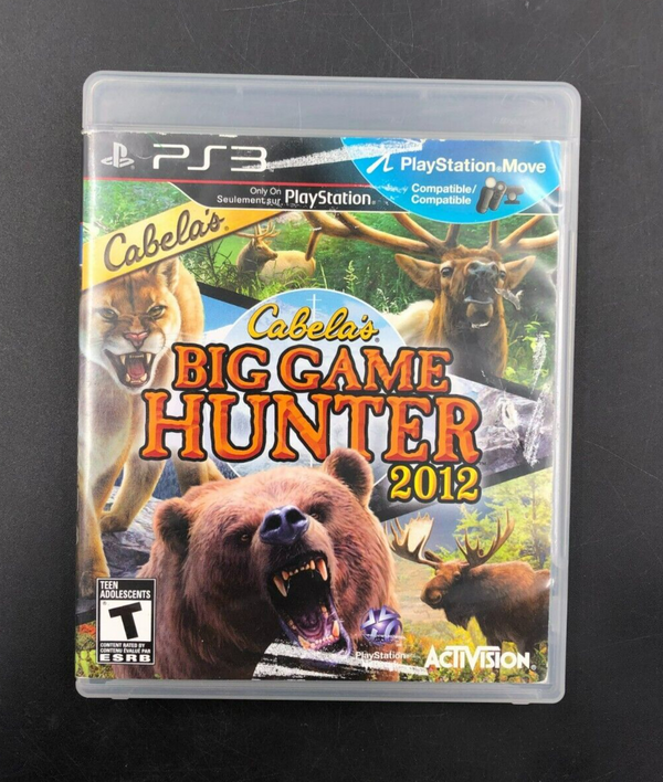 Cabela's Big Game Hunter 2012 (PlayStation 3, PS3) w/ Manual