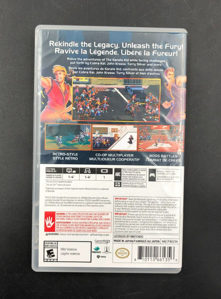 The Karate Kid: Street Rumble (Nintendo Switch) in Case