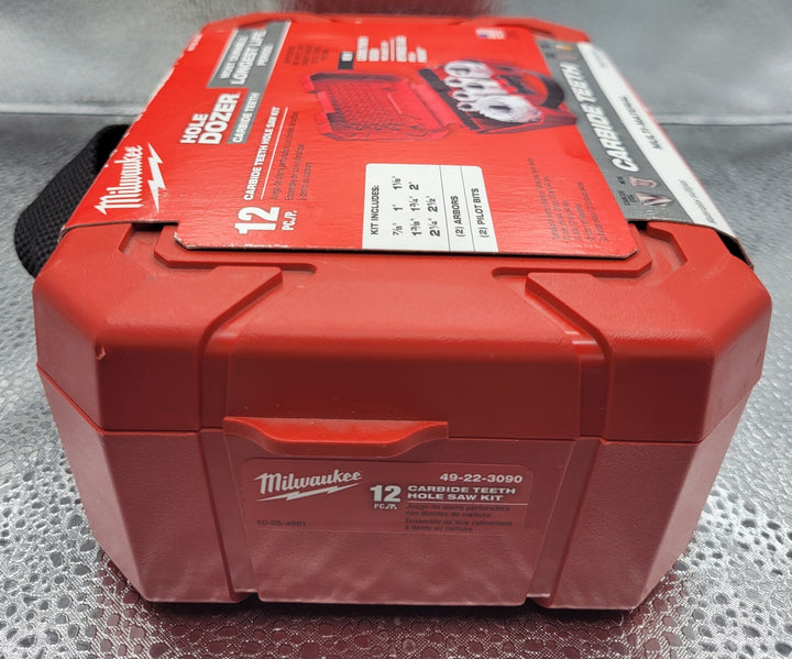 MILWAUKEE 12 Pc. Carbide Teeth Hole Saw Kit 49-22-3090 *BRAND NEW*