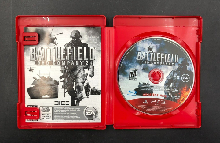 Battlefield: bad Company 2 - Greatest Hits (PlayStation 3, PS3) w/ Manual
