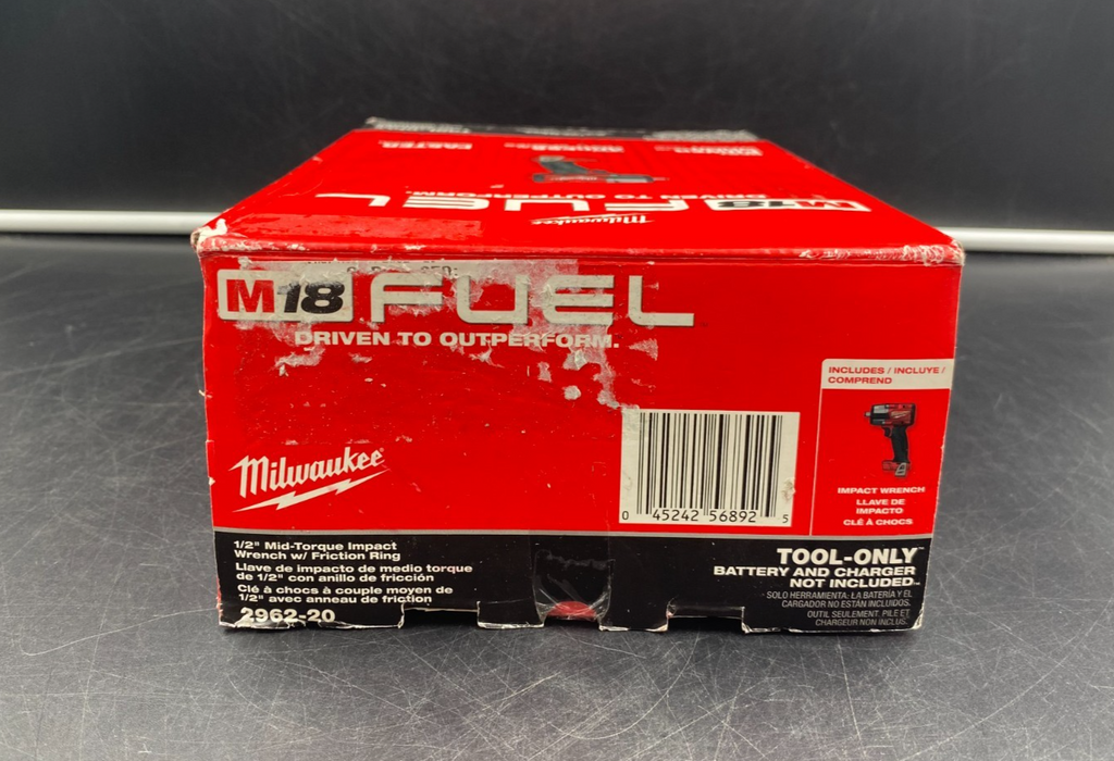 Milwaukee 2962-20 M18 Fuel 1/2" Mid-Torque Impact Wrench w/ Friction Ring - NEW