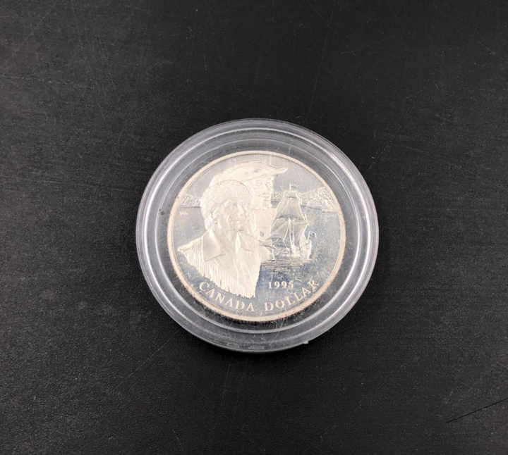 1995 $1 The Hudson's Bay Company 325th Anniversary Sterling Silver Canada Dollar