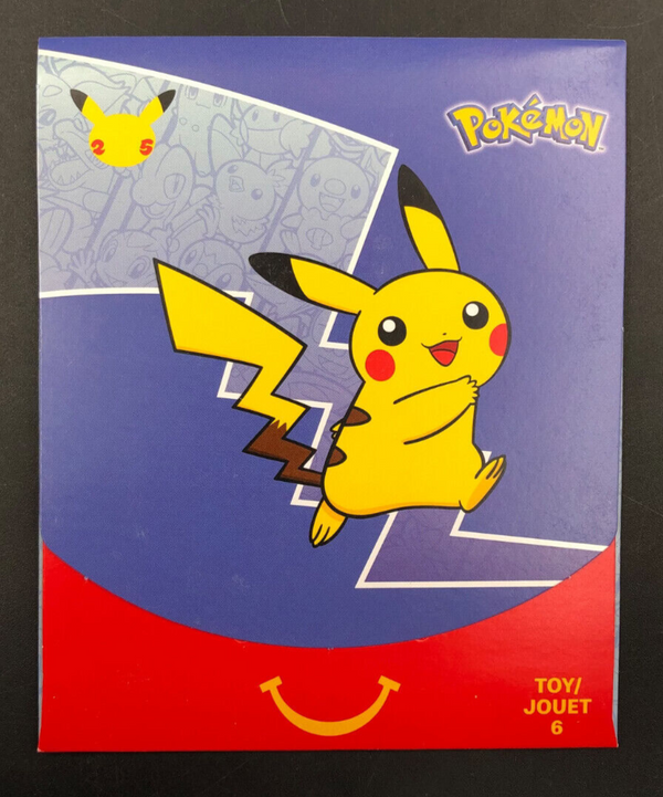 2021 POKEMON 25th Anniversary McDonald’s Happy Meal Booster Pack Toy 6 *NEW*