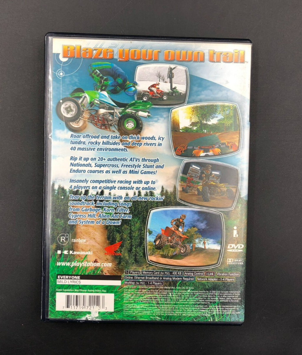 ATV Offroad Fury 2 (PlayStation 2, PS2) w/ EN/FR Manuals