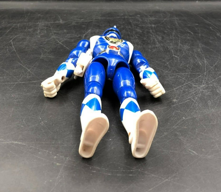 1993 Bandai Mighty Morphin Power Rangers - 8" Blue Ranger Action Figure w/ Gun