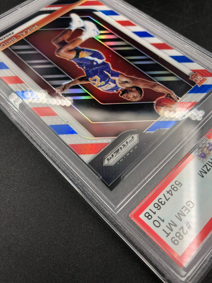 2018-19 Panini Red/White/Blue Prizm Mikal Bridges RC Rookie Card PSA 10 GEM MINT