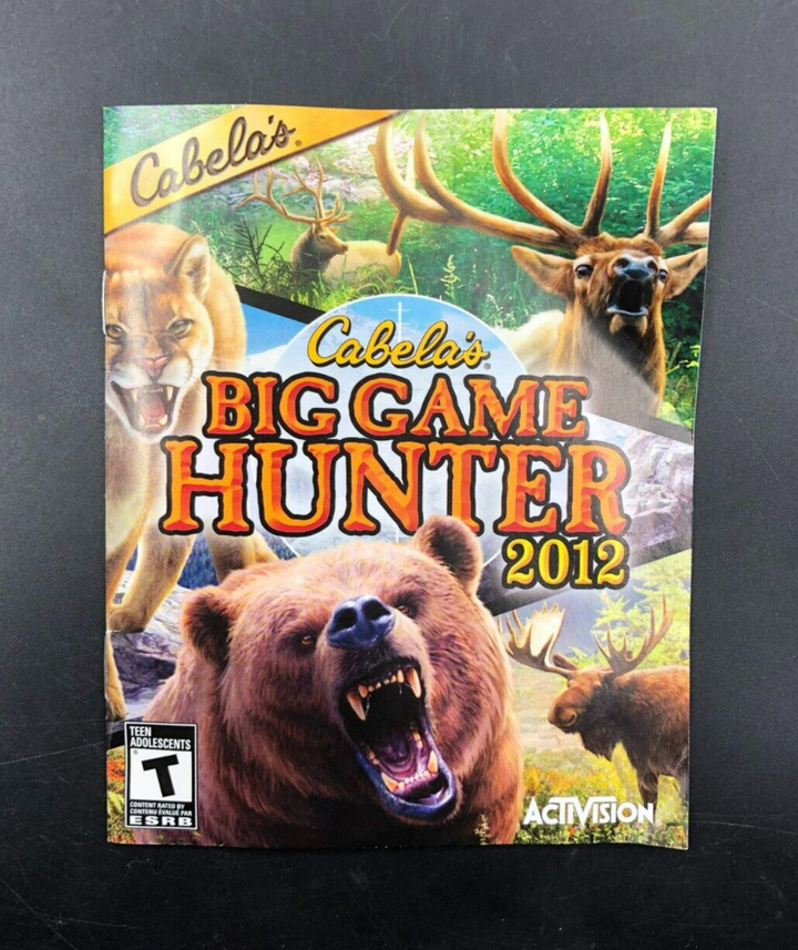 Cabela's Big Game Hunter 2012 (PlayStation 3, PS3) w/ Manual
