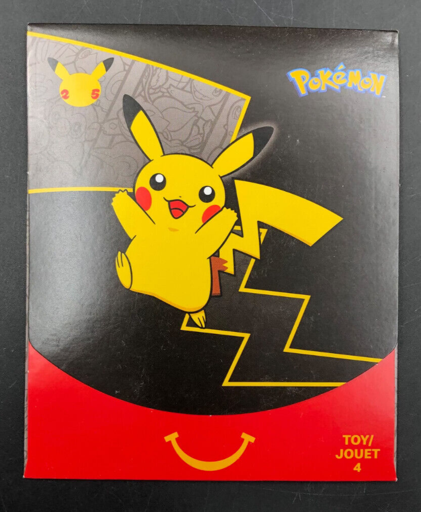 2021 POKEMON 25th Anniversary McDonald’s Happy Meal Booster Pack Toy 4 *NEW*