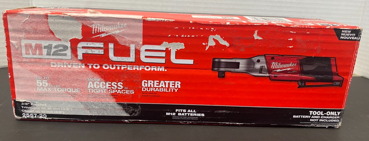 MILWAUKEE M12 FUEL 3/8" RATCHET 2557-20 *OPEN BOX, NEW, SEE PICS*