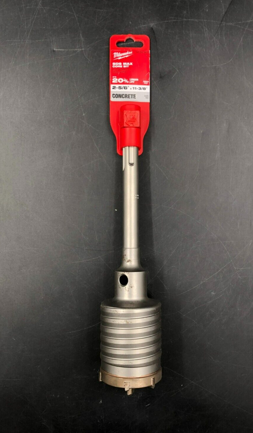 Milwaukee 48-20-5412 2-5-8" x 11-3/8" SDS Max Core Bit for Concrete - NEW