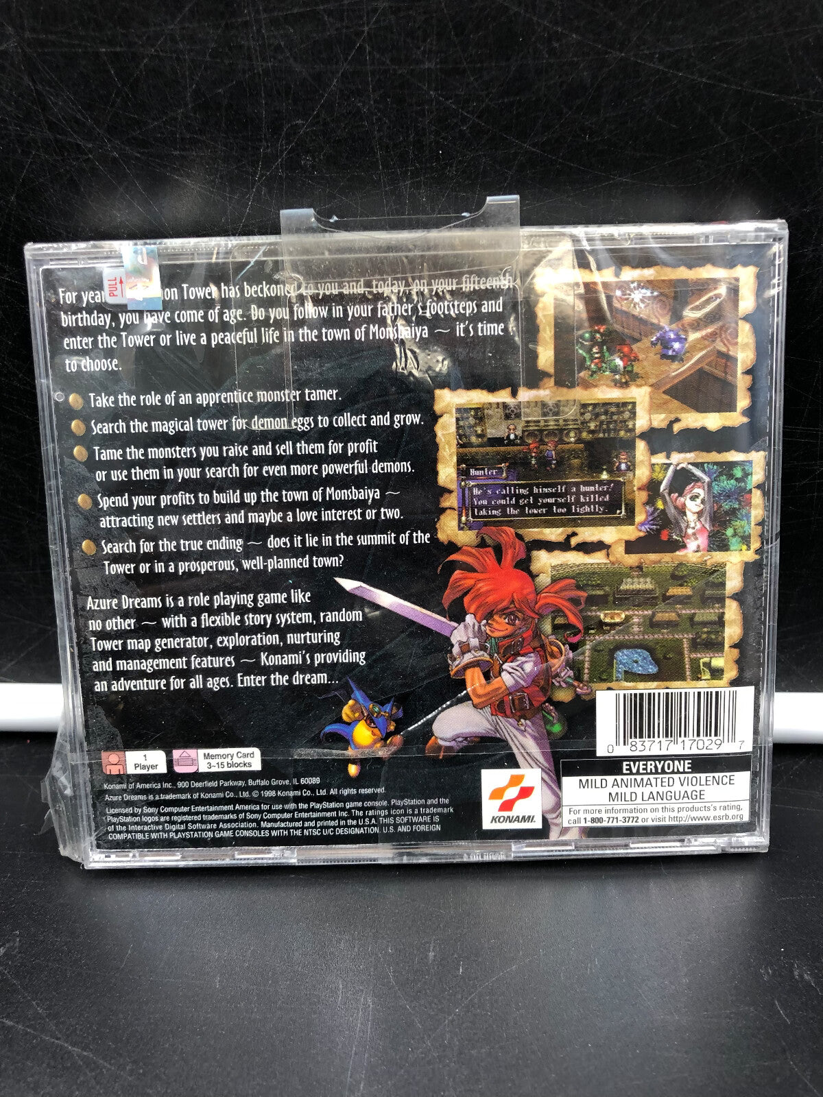 Azure Dreams (Sony PlayStation 1, 1998) *BRAND NEW*