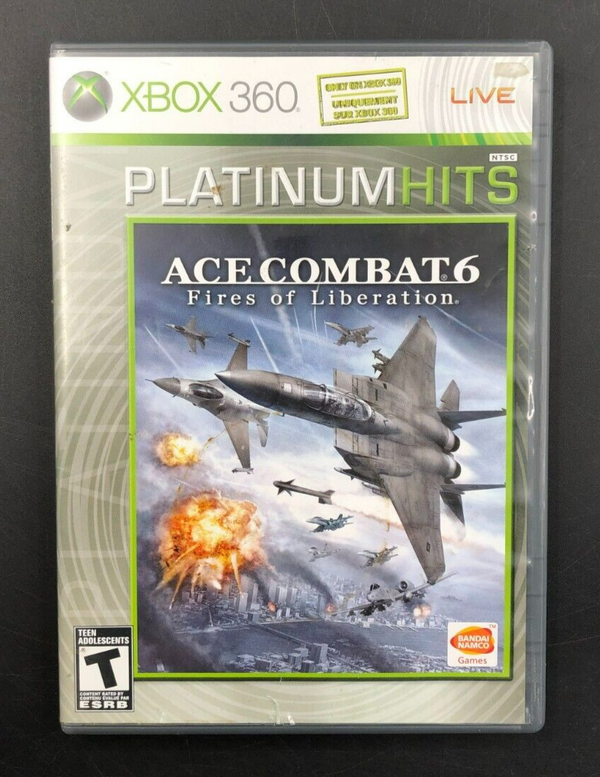 Ace Combat 6: Fires of Liberation - Platinum Hits (XBOX 360) w/ Manual
