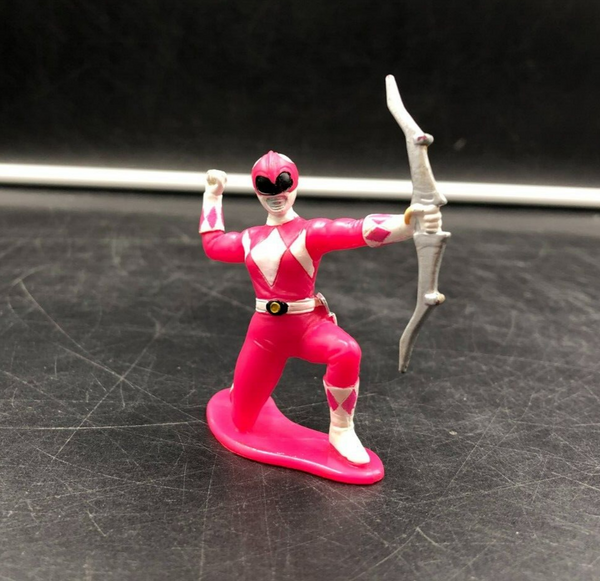 1993 Bandai Mighty Morphin Power Rangers - 3" Pink Ranger Mini Figure