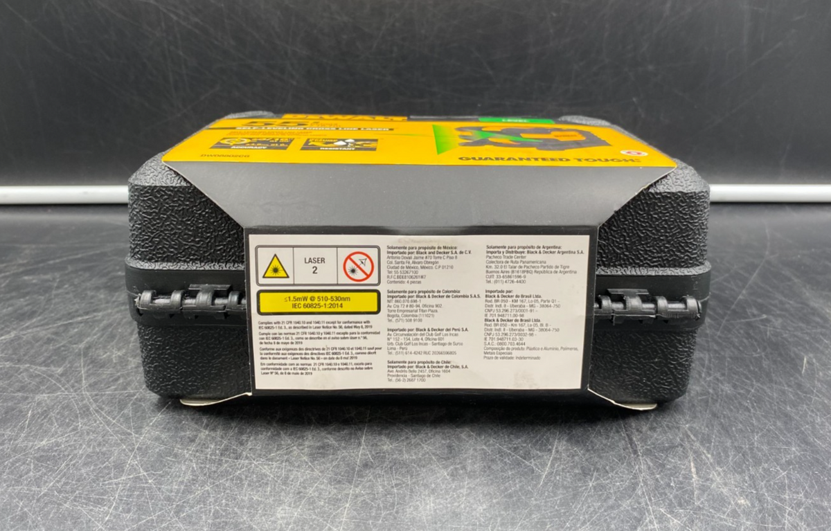 DeWalt DW08802CG 55'/16.7m Range Self-Leveling Cross Line Laser Level Green -NEW