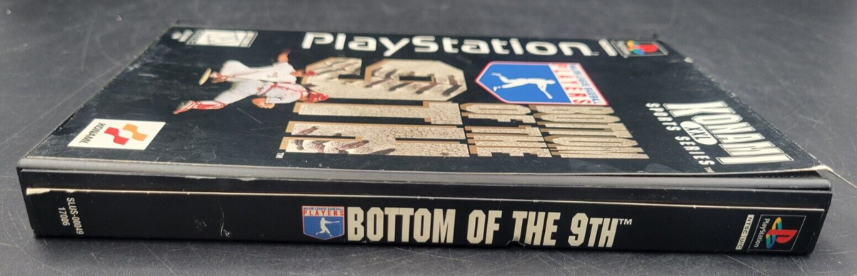 PLAYSTATION 1 - LONG BOX GAME: MLB BOTTOM OF THE 9TH  *USED, SEE PICS & DETAIL*