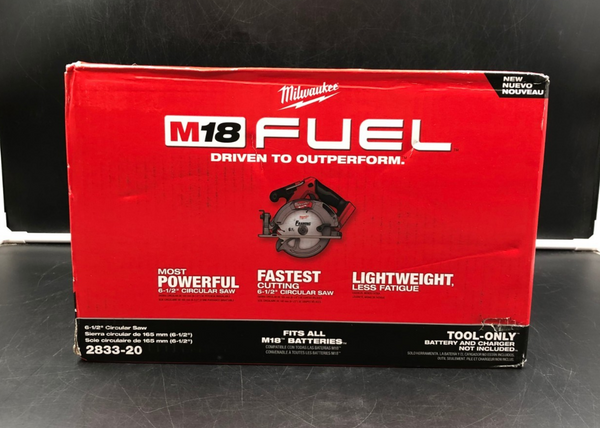 Milwaukee 2833-20 M18 Fuel 6-1/2" Circular Saw (Tool-Only) - NEW