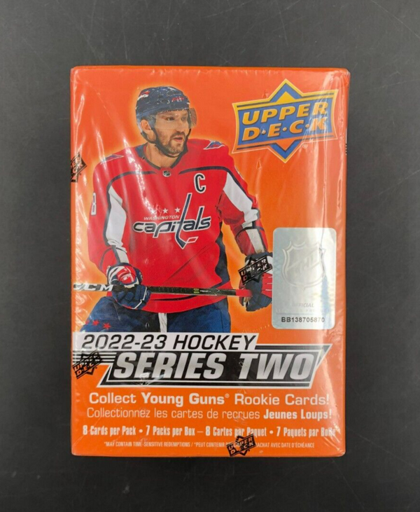 Upper Deck 2022-23 Hockey Series 2 NHL Trading Cards Blaster Box 7 Packs - NEW
