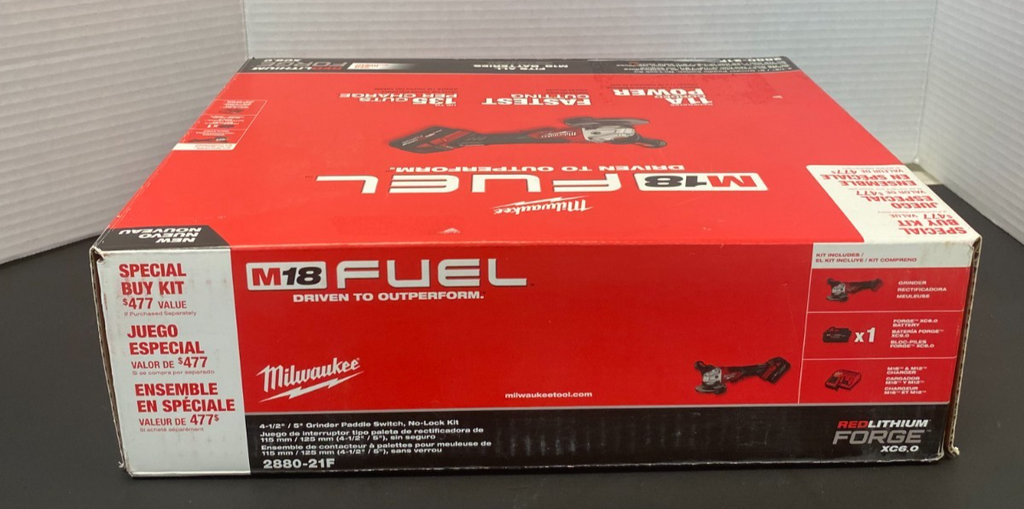 MILWAUKEE M18 FUEL 4-1/2/5" Grinder Paddle Switch, No Lock Kit 2880-21F *NIB*