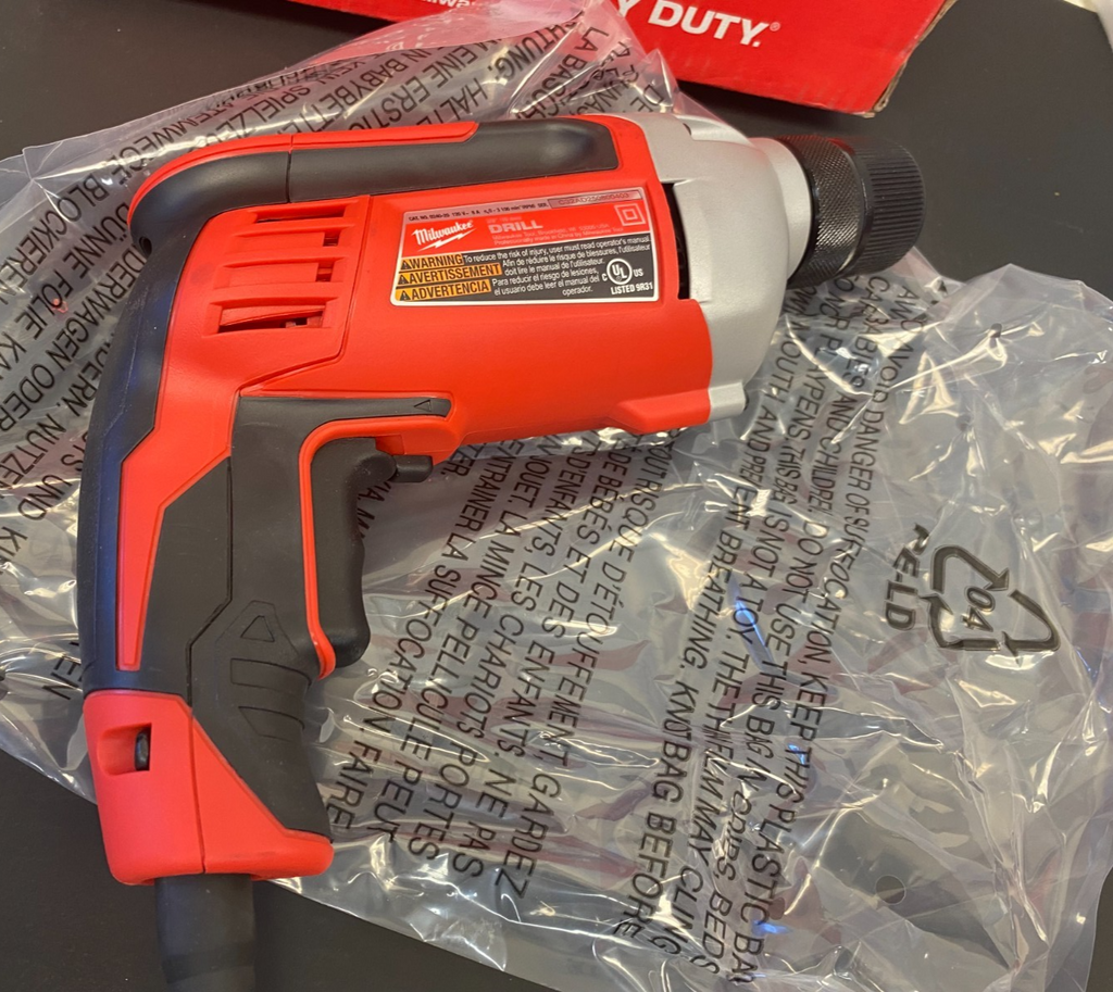 MILWAUKEE 3/8" Corded Drill 0240-20 *OPEN BOX, NEW, SEE PICS*